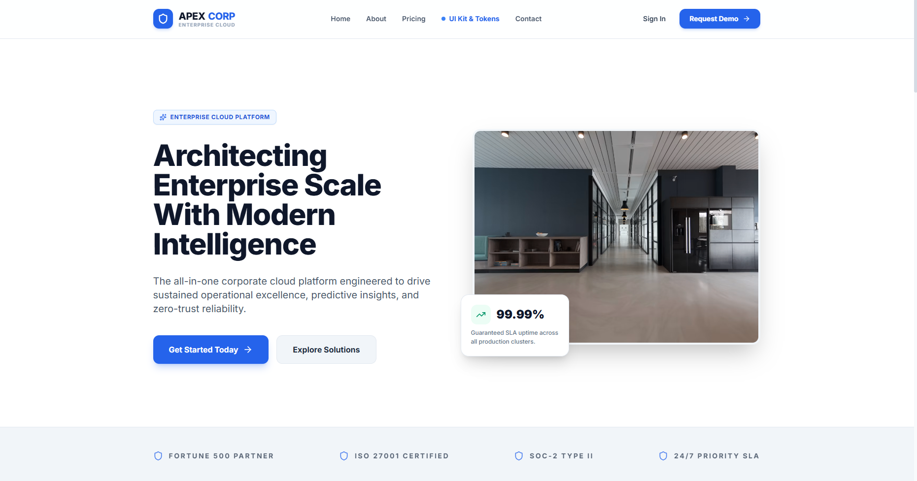 Enterprise SaaS & Corporate Template